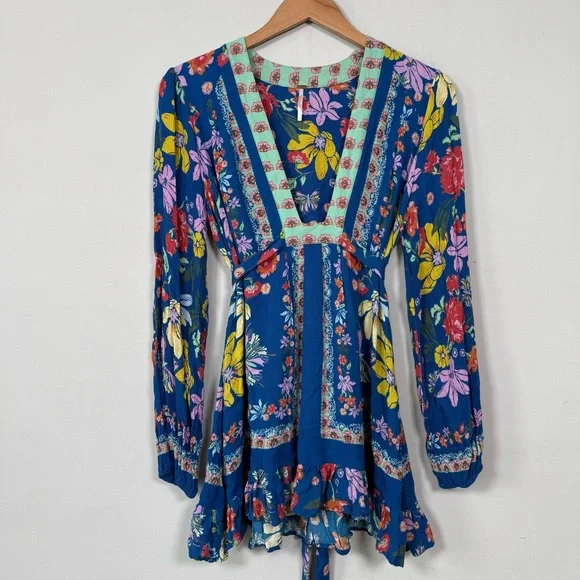 Free People Violet Hill Printed Tunic Top, Size 4, Excellent Condition! - Picture 3 of 15